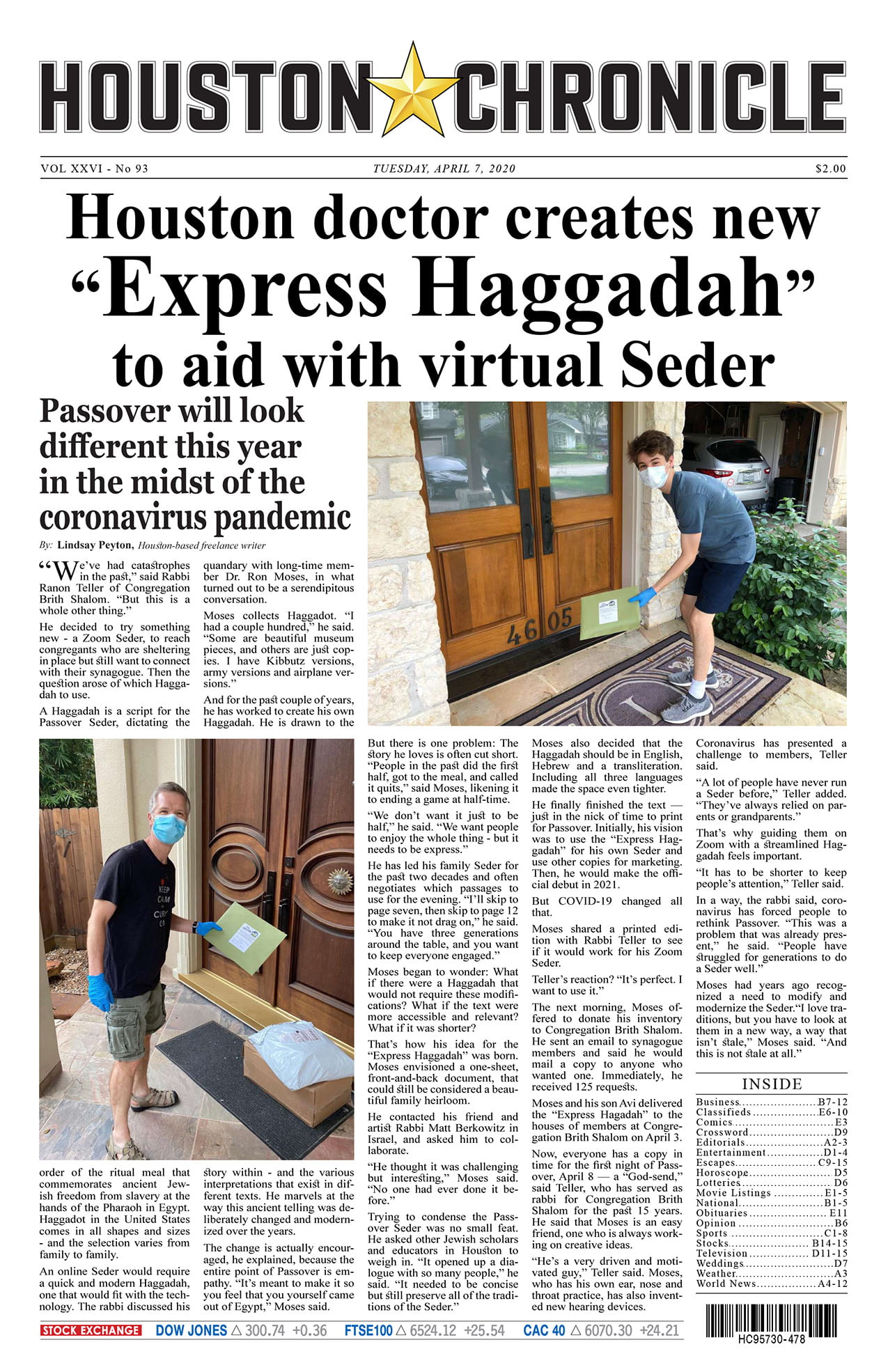 Houston doctor creates new 'Express Haggadah' to aid with virtual Seder
