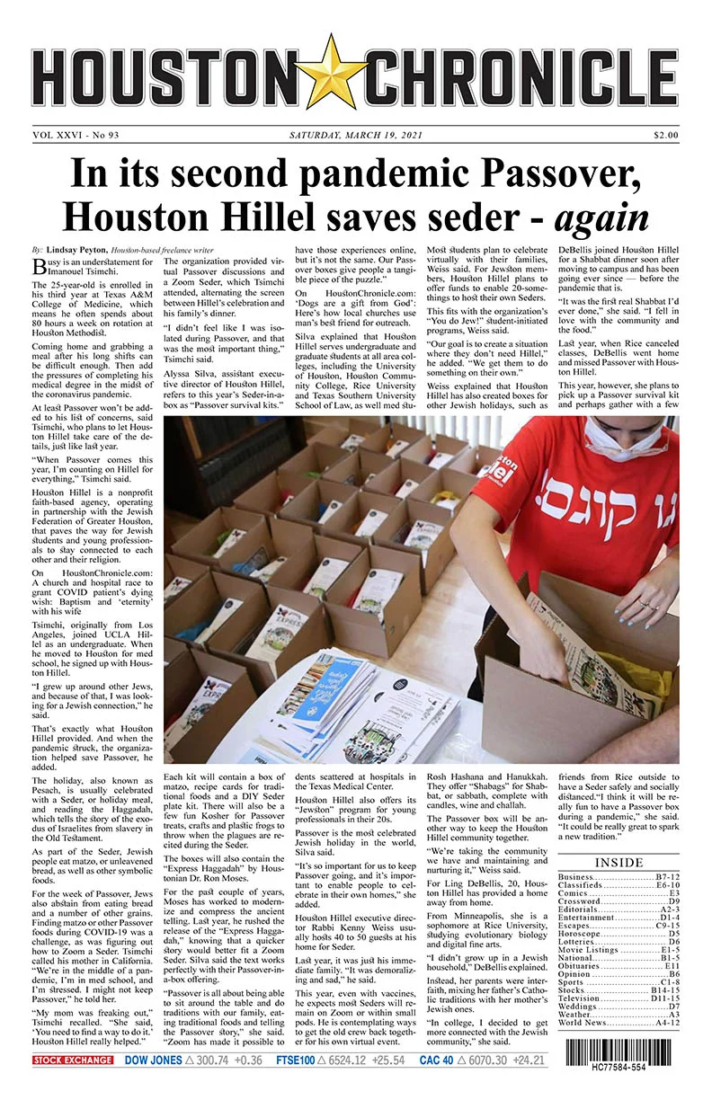 Houston-Chronicle - Second-Pandemic-Passover